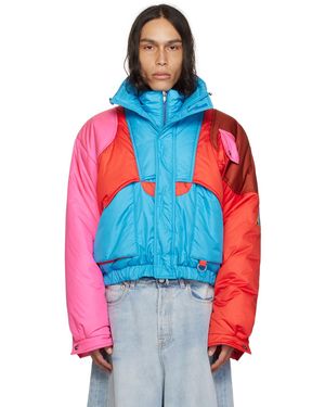 Members of The Rage Paneled Jacket - Red