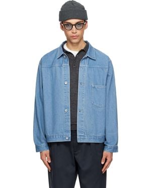 Nanamica Short Denim Jacket - Blue