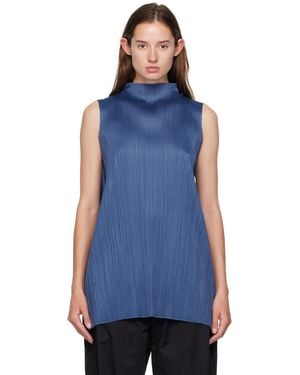 Pleats Please Issey Miyake Lamp Shade Top - Blue