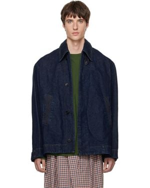 Dries Van Noten Buttoned Denim Jacket - Blue