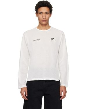Courreges Printed Mesh T-Shirt - White