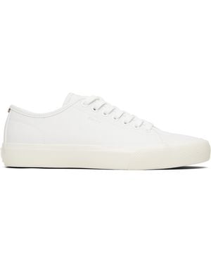 BOSS Baskets De Tennis Blanches En Cuir Synthétique - Noir