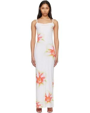 CASABLANCA Off- Soft Ribbed Maxi Dress - Black