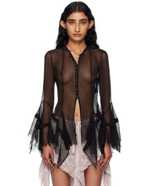 Ann Demeulemeester Kristabel Handkerchief Blouse - Black