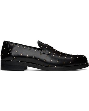 Ernest W. Baker Ssense Exclusive Studded Leather Loafers - Black