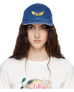 Chloé 'The Chill' Denim Cap - Blue