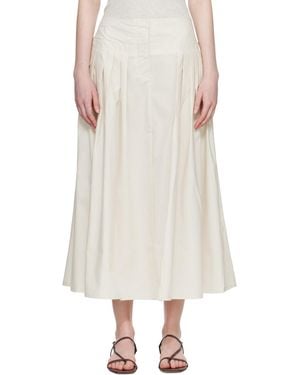 Studio Nicholson Off- Agat Maxi Skirt - Natural