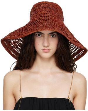 Chloé 'the Raffia Capeline' Beach Hat - Brown
