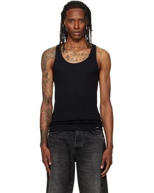 Tom Ford Ribbed Tank Top - Black