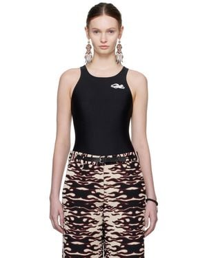 Tory Burch Jersey Bodysuit - Black