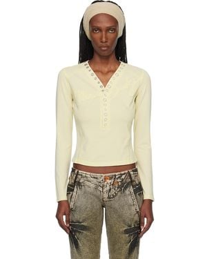Miss Sixty Knwls Edition Logo Patchwork Top - Black