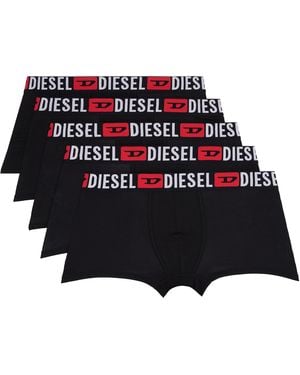 DIESEL Five-Pack Umbx-Damienfivepack Boxer Briefs - Black
