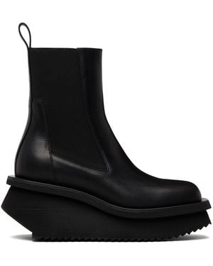 Rick Owens Temple Low Factory Beatle Chelsea Boots - Black