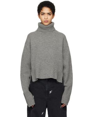 Axel Arigato Remain Cropped Turtleneck - Grey