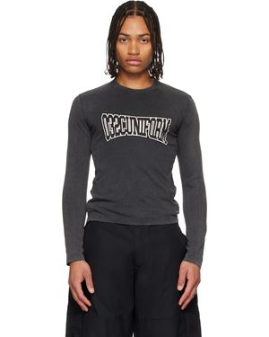 032c One Dollar Bill Tight Longsleeve T-Shirt - Black