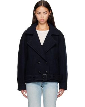 Isabel Marant Elvane Wool Coat - Black