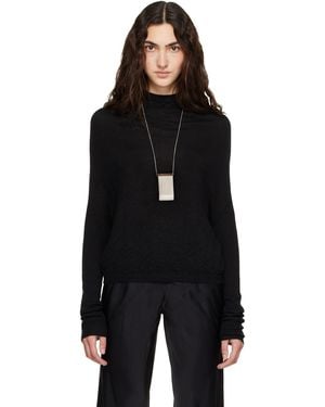 Rick Owens Pull À Manches Longues Crater Noir