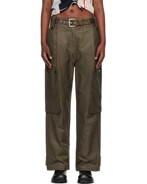 ANDERSSON BELL Khaki Utility Cargo Pants - Black