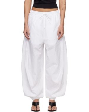Rohe Volume Crushed Cotton Trousers - White