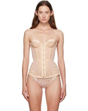 Agent Provocateur ベージュ Mercy コルセット - ナチュラル