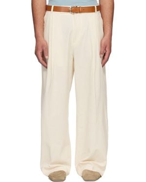Studio Nicholson Off- Pull Trousers - White