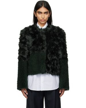 Stand Studio Halle Faux-fur Jacket - Black