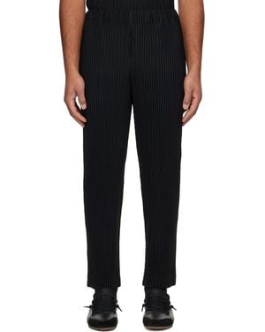 Homme Plissé Issey Miyake Basics Trousers - Black