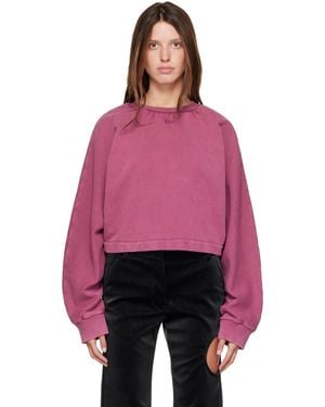 Off-White c/o Virgil Abloh Off Stamp Balloon Crew Sweatshirt - Purple