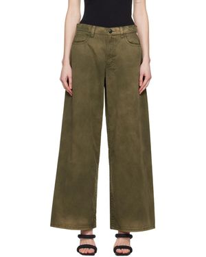 Alexander Wang カーキ ファイブポケット トラウザーズ - グリーン