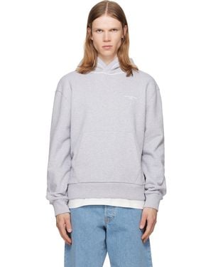 Givenchy Couture Seam Contrasted Stitch Hoodie - Grey