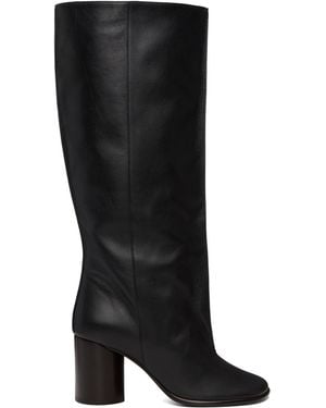 Lemaire Crease Sleeve Tall Boots - Black
