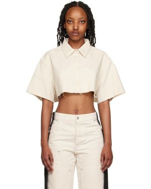 Heron Preston White Ex-ray Shirt - Natural