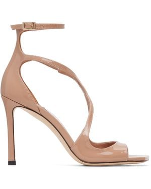 Jimmy Choo Azia 95 Heeled Sandals - Metallic