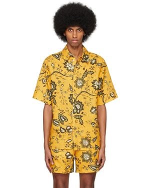Erdem イエロー Felipe シャツ - オレンジ