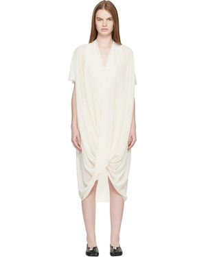 MM6 by Maison Margiela Off- Chiffon Midi Dress - Black