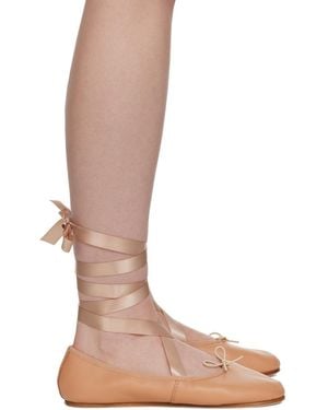 Repetto Tan Sophia Ballerina Flats - Brown