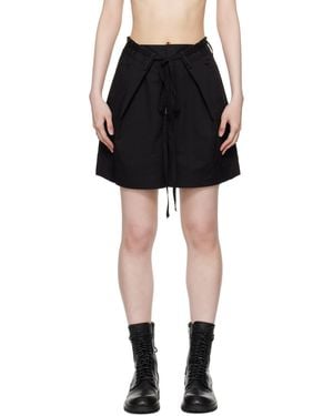 Ann Demeulemeester Jess Pleated Shorts - Black