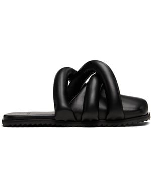 Yume Yume Closed Toe Tyre Slide Loafers - Black
