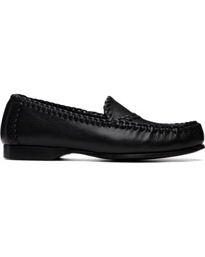 Hereu Sastre Supple Shiny Loafers - Black