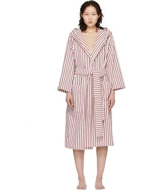 Tekla Terry Hooded Bathrobe - Pink