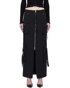 【関税込み】Blumarine カーキ カーゴ デニム マキシスカート Blumarine カーキ カーゴ デニム マキシスカート ナチュラル | Lyst