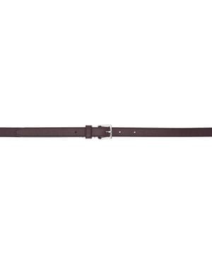 Frankie Shop Burgundy Jessie Leather Belt - Black