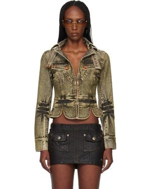 Miss Sixty Knwls Edition Tie-Dye Denim Jacket - Green