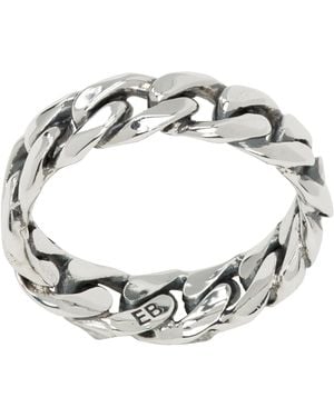 Emanuele Bicocchi Chain Ring - Metallic