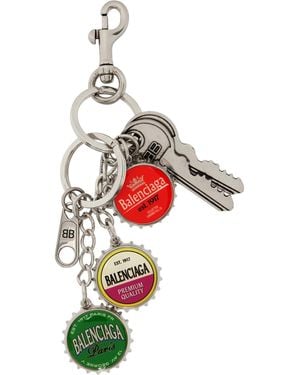 Balenciaga Bottle Caps Keychain - Red