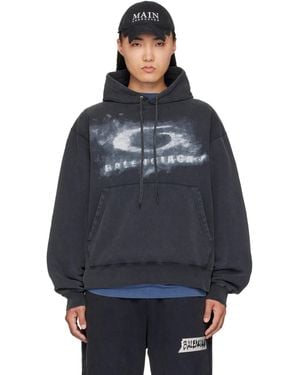Balenciaga Washed Crayon Loop Hoodie - Blue