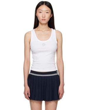 Sporty & Rich 'Srhwc' Baby Rib Tank Top - White