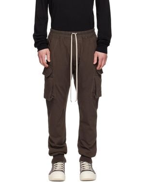 Rick Owens Temple Mastodon Cut Cargo Trousers - Black