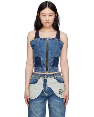 ANDERSSON BELL Cove Denim Tank Top - Blue