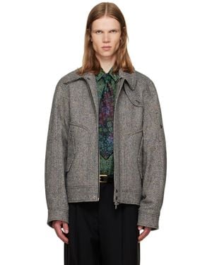 Dries Van Noten Wool Jacket - Grey